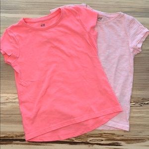 2 pack H&M t-shirts size 4-6Y